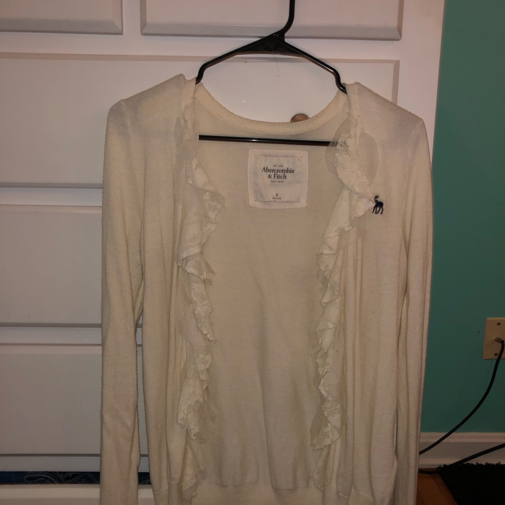 White lace cardigan